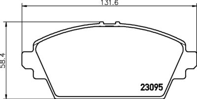 Bremžu uzliku kompl., Disku bremzes HELLA PAGID 8DB 355 011-951