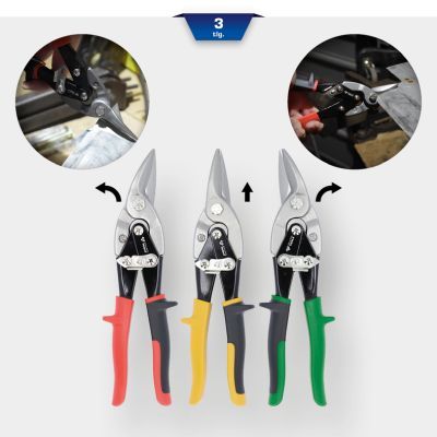 Lokšņu metāla šķēru komplekts KS TOOLS BT067200