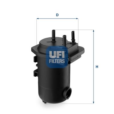 Degvielas filtrs UFI 24.051.00