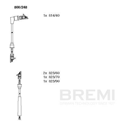 Augstsprieguma vadu komplekts BREMI 800/248