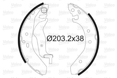 Комплект тормозных колодок VALEO 562087