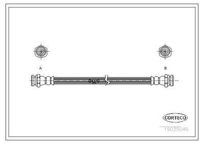 Тормозной шланг CORTECO 19035046