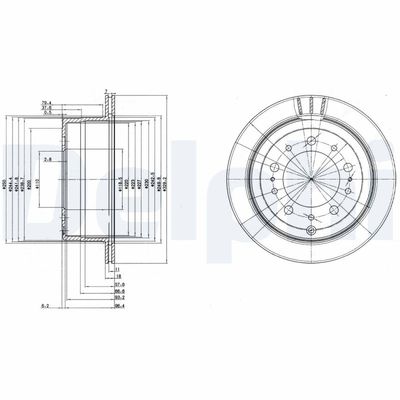 Bremžu diski DELPHI BG3534