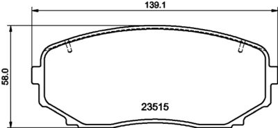 Bremžu uzliku kompl., Disku bremzes HELLA PAGID 8DB 355 032-941