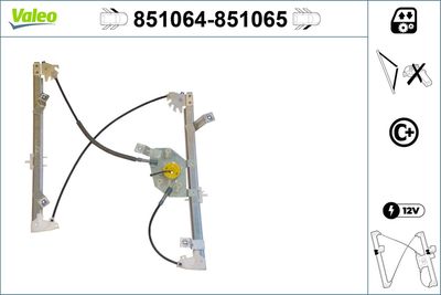 Стеклоподъемник VALEO 851064