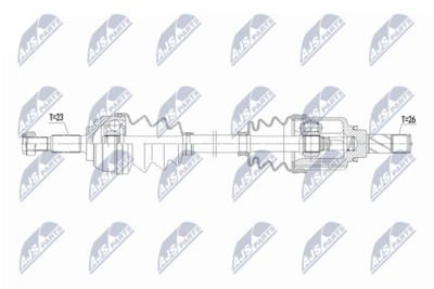 Приводной вал NTY NPW-RE-221