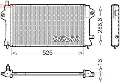 Radiators, Motora dzesēšanas sistēma DENSO DRM46077