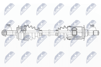 Приводной вал NTY NPW-HD-077