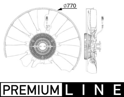 Ventilators, Motora dzesēšanas sistēma MAHLE CFF 513 000P