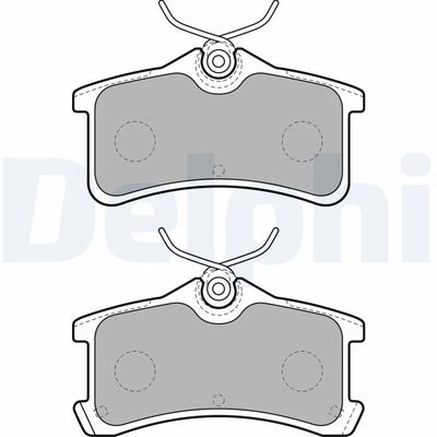 Комплект тормозных колодок, дисковый тормоз DELPHI LP1917