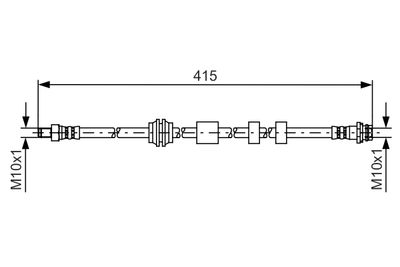 Тормозной шланг BOSCH 1987481425