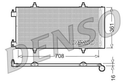 Конденсатор, кондиционер DENSO DCN07011