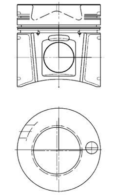 Поршень KOLBENSCHMIDT 94681600