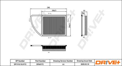 Воздушный фильтр Dr!ve+ DP1110.10.0172