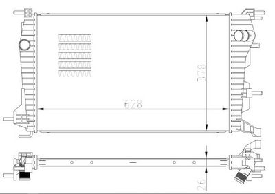 Radiators, Motora dzesēšanas sistēma NRF 550004