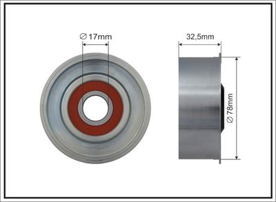 Spriegotājrullītis, Ķīļrievu siksna CAFFARO 500578