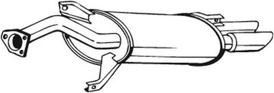 Глушитель выхлопных газов конечный BOSAL 177-243