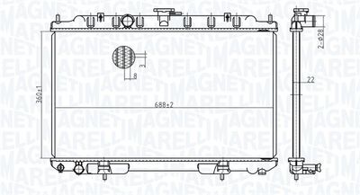 Radiators, Motora dzesēšanas sistēma MAGNETI MARELLI 350213175700