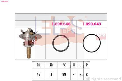 Термостат, охлаждающая жидкость EPS 1.880.609