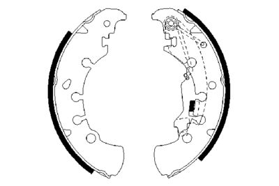 Комплект тормозных колодок BOSCH 0986487716