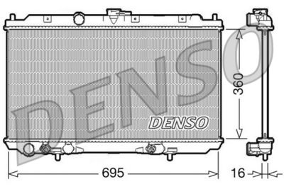 Radiators, Motora dzesēšanas sistēma DENSO DRM46028