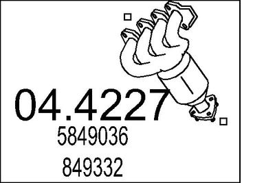 Катализатор MTS 04.4227