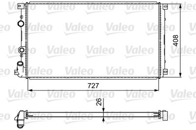 Radiators, Motora dzesēšanas sistēma VALEO 732798