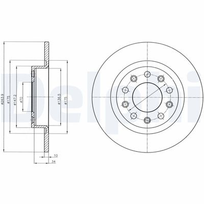 Тормозной диск DELPHI BG4315