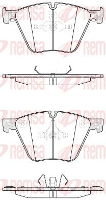 Bremžu uzliku kompl., Disku bremzes REMSA 1419.20