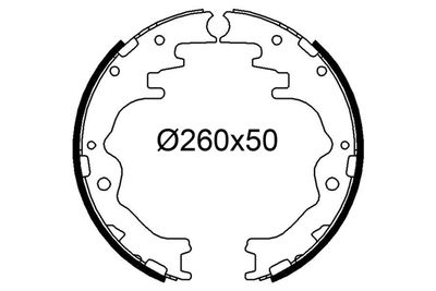 Bremžu loku komplekts VALEO 564302