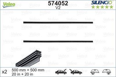 Stikla tīrītāja gumija VALEO 574052