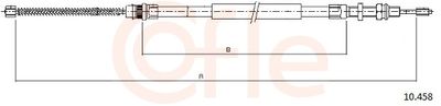Тросик, cтояночный тормоз COFLE 92.10.458