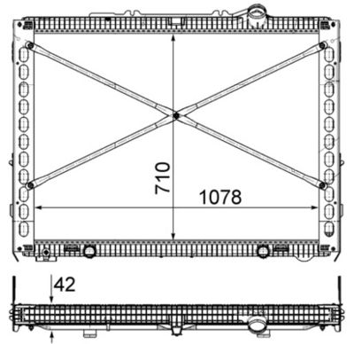 Радиатор, охлаждение двигателя MAHLE CR 2097 000P