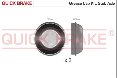 QUICK BRAKE 9827K Vāks, Riteņa rumbas