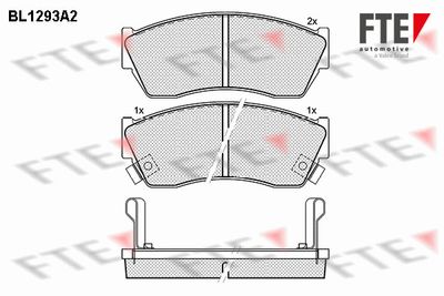 Bremžu uzliku kompl., Disku bremzes FTE 9010095