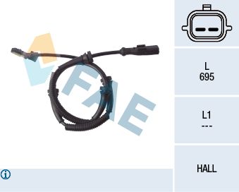 Датчик, частота вращения колеса FAE 78124