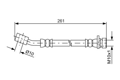 Bremžu šļūtene BOSCH 1 987 481 621