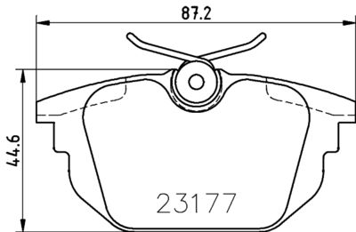 Bremžu uzliku kompl., Disku bremzes HELLA PAGID 8DB 355 018-371