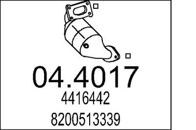 Катализатор MTS 04.4017