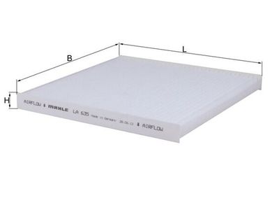 Фильтр, воздух во внутренном пространстве MAHLE LA 635