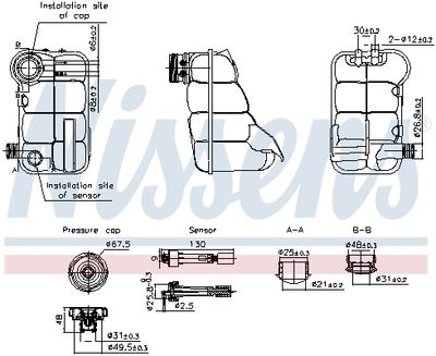 Kompensācijas tvertne, Dzesēšanas šķidrums NISSENS 996344