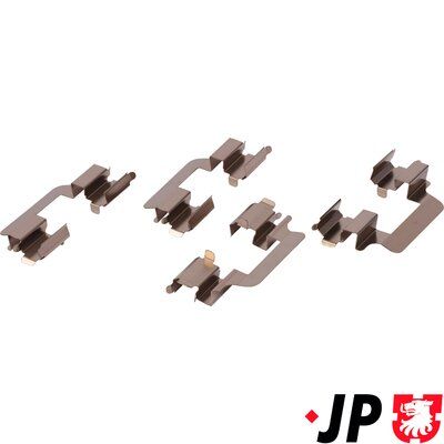 Комплектующие, колодки дискового тормоза JP GROUP 1163650710