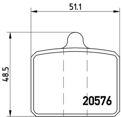 Bremžu uzliku kompl., Disku bremzes BREMBO P 85 001