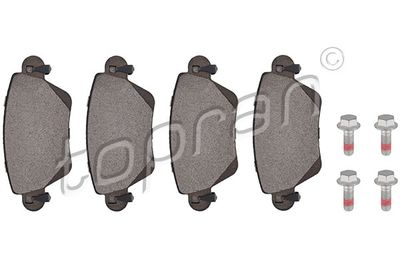 Bremžu uzliku kompl., Disku bremzes TOPRAN 302 051