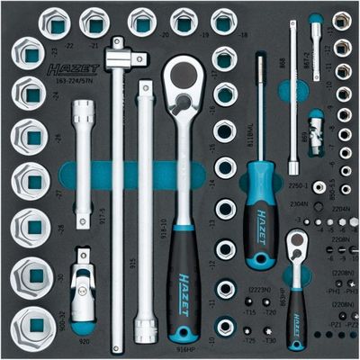 Instrumentu komplekts HAZET 163-224/57N