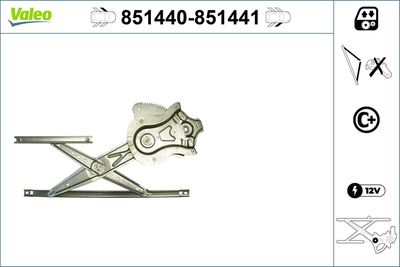 Стеклоподъемник VALEO 851440