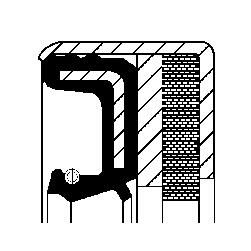 Уплотняющее кольцо, дифференциал CORTECO 12001902B