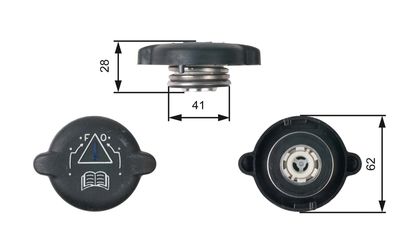 Крышка, резервуар охлаждающей жидкости GATES RC219