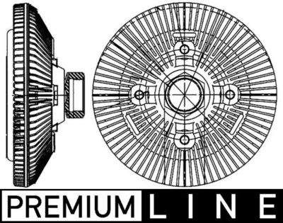 Sajūgs, Radiatora ventilators MAHLE CFC 209 000P