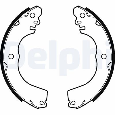 Bremžu loku komplekts DELPHI LS2104